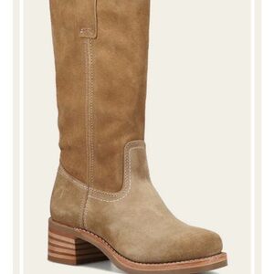 Women's Tan Suede Frye 12R Campus Boots